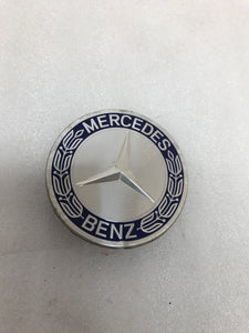 4PC Mercedes 75MM Classic Dark Blue Wheel Center Hub Caps AMG Wreath ce545d84