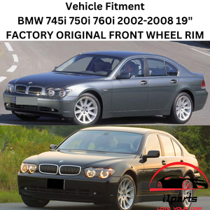 BMW 745i 750i 760i 2002-2008 19" FACTORY OEM FRONT WHEEL RIM 59396 36116753241