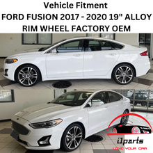 Load image into Gallery viewer, FORD FUSION 2017-2020 19 INCH ALLOY RIM WHEEL FACTORY OEM 10124 HS7C1007E1A