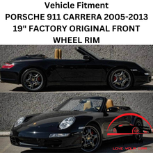 Load image into Gallery viewer, PORSCHE 911 CARRERA 2005-2013 19&quot; FACTORY OEM FRONT WHEEL RIM