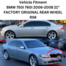 Load image into Gallery viewer, BMW 750i 760i 2006-2008 21&quot; FACTORY OEM REAR WHEEL RIM 59543 36116776842