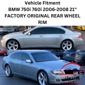 BMW 750i 760i 2006-2008 21" FACTORY OEM REAR WHEEL RIM 59543 36116776842