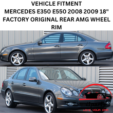 Load image into Gallery viewer, MERCEDES E350 E550 2008 2009 18&quot; FACTORY OEM REAR AMG WHEEL RIM 85012 A2114016702
