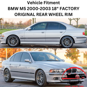 BMW M5 2000 2001 2002 2003 18" FACTORY OEM REAR WHEEL RIM 59323 36112228960