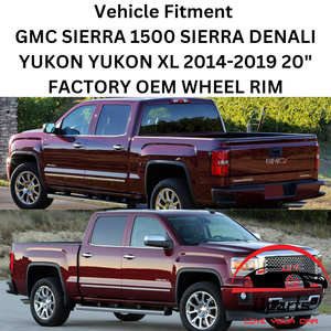 GMC SIERRA 1500 SIERRA DENALI YUKON YUKON XL 2014-2019 20" FACTORY OEM WHEEL RIM