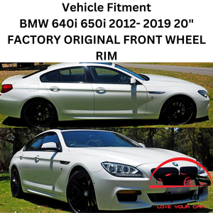 BMW 640i 650i 2012-2019 20" FACTORY ORIGINAL FRONT WHEEL RIM 71521 36117843715