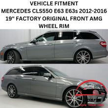 Load image into Gallery viewer, MERCEDES CLS550 E63 E63s 2012-2016 19&quot; FACTORY ORIGINAL FRONT AMG WHEEL RIM