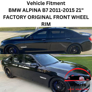 BMW ALPINA B7 2011-2015 21" FACTORY OEM FRONT WHEEL RIM 71461 36107980130