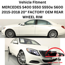 Load image into Gallery viewer, MERCEDES S-CLASS 2015-2018 20&quot; FACTORY ORIGINAL REAR WHEEL RIM 85505 A2224011802