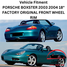 Load image into Gallery viewer, PORSCHE BOXSTER 2003 2004 18&quot; FACTORY OEM FRONT WHEEL RIM 67292 99636213406