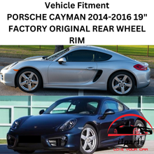 Load image into Gallery viewer, PORSCHE CAYMAN 2014-2016 19&quot; FACTORY ORIGINAL REAR WHEEL RIM 67437 98136214303