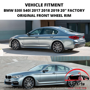 BMW 530i 540i 2017-2019 20" FACTORY OEM FRONT WHEEL RIM 86336 36118053501