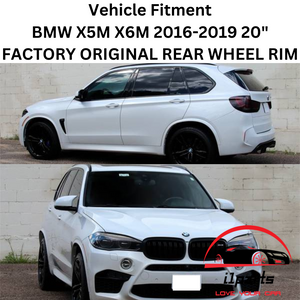 BMW X5M X6M 2016-2019 20" FACTORY OEM REAR WHEEL RIM 86193 36112284651
