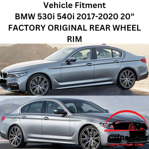 BMW 530i 540i 2017-2020 20" FACTORY OEM REAR WHEEL RIM 86340 36118053502