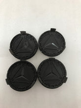 Load image into Gallery viewer, 4PC Mercedes 75MM Classic Dark Blue Wheel Center Hub Caps AMG Wreath 03df9bb3