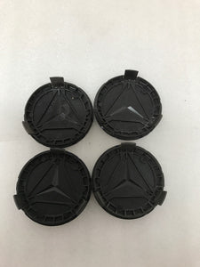 4PC Mercedes 75MM Classic Dark Blue Wheel Center Hub Caps AMG Wreath 03df9bb3