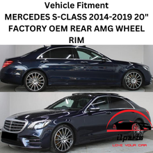 Load image into Gallery viewer, MERCEDES S-CLASS 2014-2019 20&quot; FACTORY OEM REAR AMG WHEEL RIM 85355 A2224010500