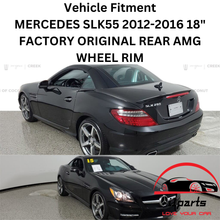 Load image into Gallery viewer, MERCEDES SLK55 2012-2016 18&quot; FACTORY OEM REAR AMG WHEEL RIM 85292 A1724012902