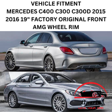 Load image into Gallery viewer, MERCEDES C400 C300 C300D 2015-2020 19&quot; FACTORY OEM FRONT AMG RIM WHEEL 85374
