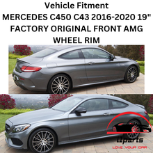 Load image into Gallery viewer, MERCEDES C-CLASS 2016-2020 19&quot; FACTORY ORIGINAL FRONT AMG WHEEL RIM 85450