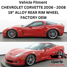 Load image into Gallery viewer, CHEVROLET CORVETTE 2006-2008 19&quot;  REAR RIM WHEEL FACTORY OEM 5107 9594356