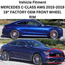 Load image into Gallery viewer, MERCEDES C-CLASS 2015-2019 19&quot; FACTORY OIRIGINAL FRONT AMG WHEEL RIM