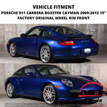 Load image into Gallery viewer, PORSCHE 911 CARRERA BOXSTER CAYMAN 2009-2013 19&quot; FACTORY OEM WHEEL RIM FRONT