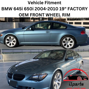 BMW 645i 650i 2004-2010 19" FACTORY ORIGINAL WHEEL RIM FRONT