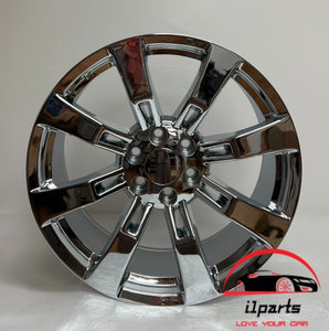 CADILLAC ESCALADE, ESCALADE ESV, ESCALADE EXT 2009 2010 2011 2012 2013 2014 22 INCH ALLOY RIM WHEEL FACTORY OEM 5409 88965249   Manufacturer Part Number: 88965249 Hollander Number: 5409 Condition: "This is used wheel and may have some cosmetic imperfections, please ask for the actual picture" Finish: CHROME Size: 22" x 9" Bolts: 6x5.5 Offset: 31mm Position: UNIVERSAL