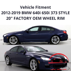 BMW 640i 650i 2012-2019 20" FACTORY ORIGINAL REAR WHEEL RIM 71524 36117843716