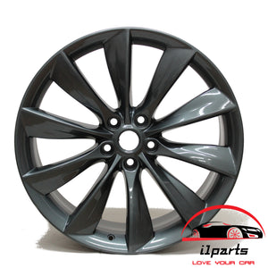 TESLA MODEL S 2012 2013 2014 2015 2016 2017 21" FACTORY OEM WHEEL RIM GRAY