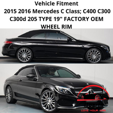 Load image into Gallery viewer, MERCEDES BENZ C-CLASS 2015-2020 19 INCH ALLOY RIM WHEEL FACTORY OEM AMG FRONT 85374