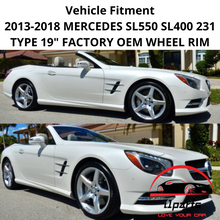 Load image into Gallery viewer, MERCEDES SL550 SL400 2013-2018 19&quot; FACTORY OEM FRONT WHEEL RIM GLOSS BLACK 85283