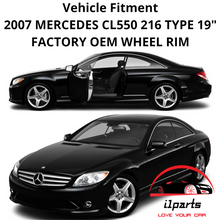 Load image into Gallery viewer, MERCEDES CL550 2007 19&quot; FACTORY ORIGINAL REAR WHEEL RIM