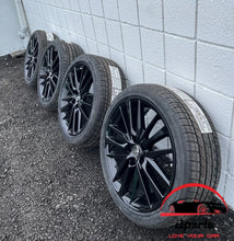 Load image into Gallery viewer, SET OF 4 NEW TOYOTA CAMRY XSE 2018 2019 2020 2021 2022 19 INCH ALLOY RIMS WHEELS FACTORY OEM 75222 BBN; 84: CA; 82CA; 4.261106E+26; 4261106E20 4x CENTER CAPS. 4x NEW TPMS. 4x NEW TPMS CAPS. 4x NEW TIRES. BRIDGESTONE TURANZA LS100 235/40/19 92V   Manufacturer Part Number: 4261106E20; 82CA; 4.261106E+26  Hollander Number: 75222 Condition: NEW Finish: GLOSSY BLACK Size: 19&quot; x 8&quot; Bolts: 5x114.3mm Offset: 50mm Position: UNIVERSAL