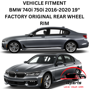 BMW 740i 750i 2016-2020 19" FACTORY ORIGINAL REAR WHEEL RIM