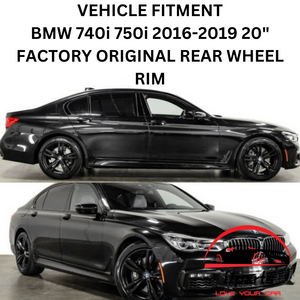 BMW 740i 750i 2016-2019 20" FACTORY OEM REAR WHEEL RIM 86285 36117850582