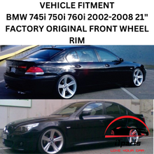 Load image into Gallery viewer, BMW 745i 750i 760i 2002-2008 21&quot; FACTORY OEM FRONT WHEEL RIM  59519 36116776841