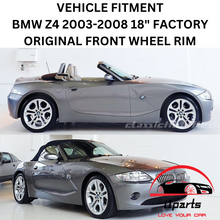 Load image into Gallery viewer, BMW Z4 2003-2008 18&quot; FACTORY ORIGINAL WHEEL RIM FRONT 59421 36116758192