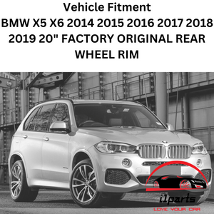 BMW X5 X6 2014-2019 20" FACTORY OEM REAR WHEEL RIM 86058 36117846791