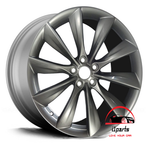 TESLA MODEL S 2012 2013 2014 2015 2016 2017 21" FACTORY OEM WHEEL RIM GRAY