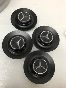 Set of 4 Mercedes Benz Wheel Center Caps A0004001100 2911b003
