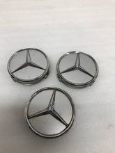 Load image into Gallery viewer, Set of 3 Mercedes Benz Silver Center Caps A1714000125 75 MM dfb9316f