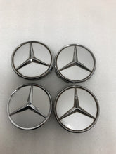 Load image into Gallery viewer, 4x for Mercedes-Benz Silver Wheel Center Hub Caps 75mm 046c267c