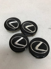 Load image into Gallery viewer, Set of 4 Lexus BLACK 62mm Center Caps 71A104-0010 d87272c2