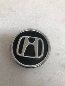 Set of 4 Honda Black Wheel Rim Center Caps Chrome Logo 69 MM 44732S7SJ01