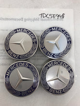 Load image into Gallery viewer, SET OF 4  Mercedes Benz SILVER Center caps A1714000025  (75mm)